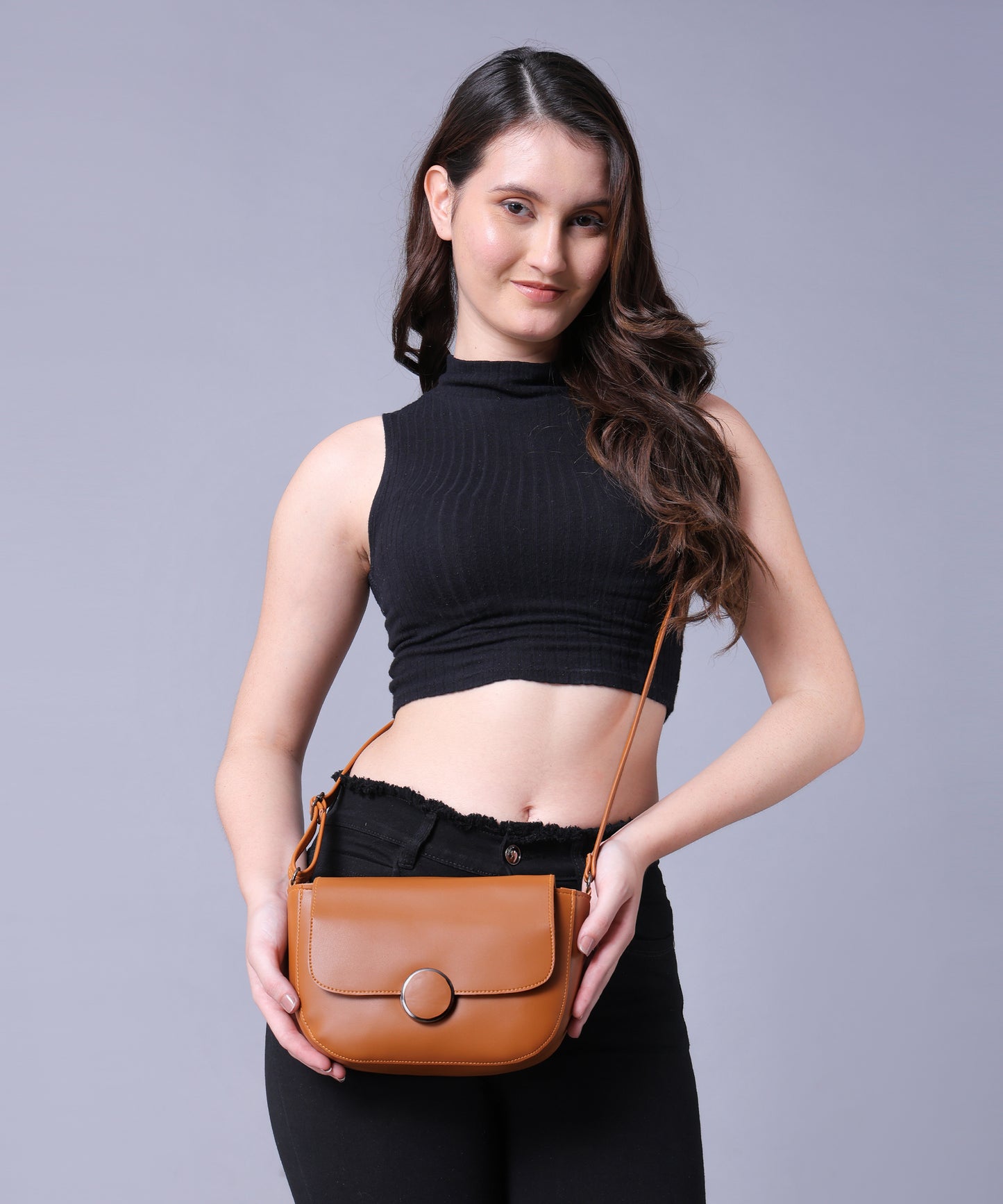 BATUTA Women's Girls Cross Body Sling Bag with Height Adjustable Belt