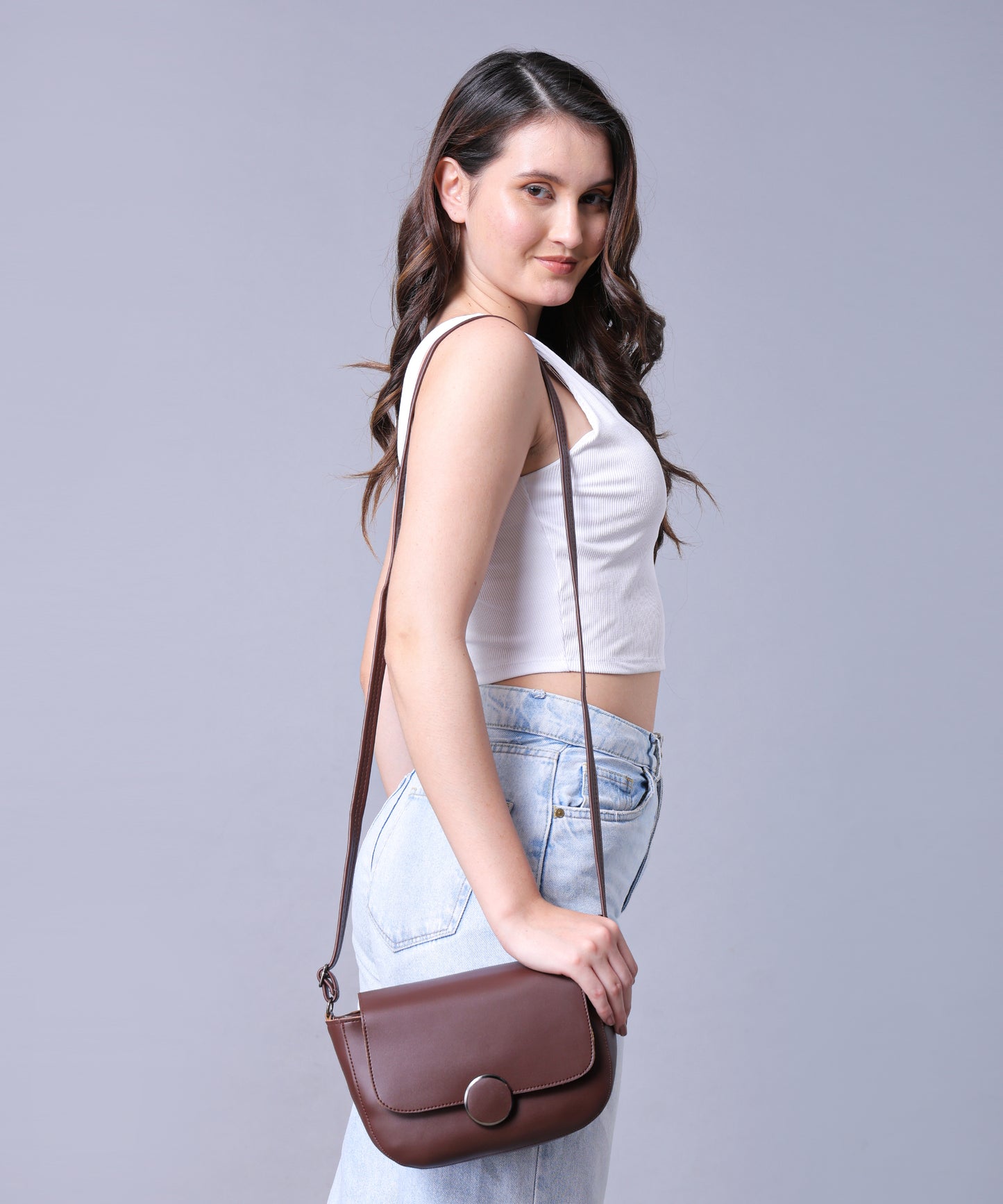 BATUTA Women's Girls Cross Body Sling Bag with Height Adjustable Belt