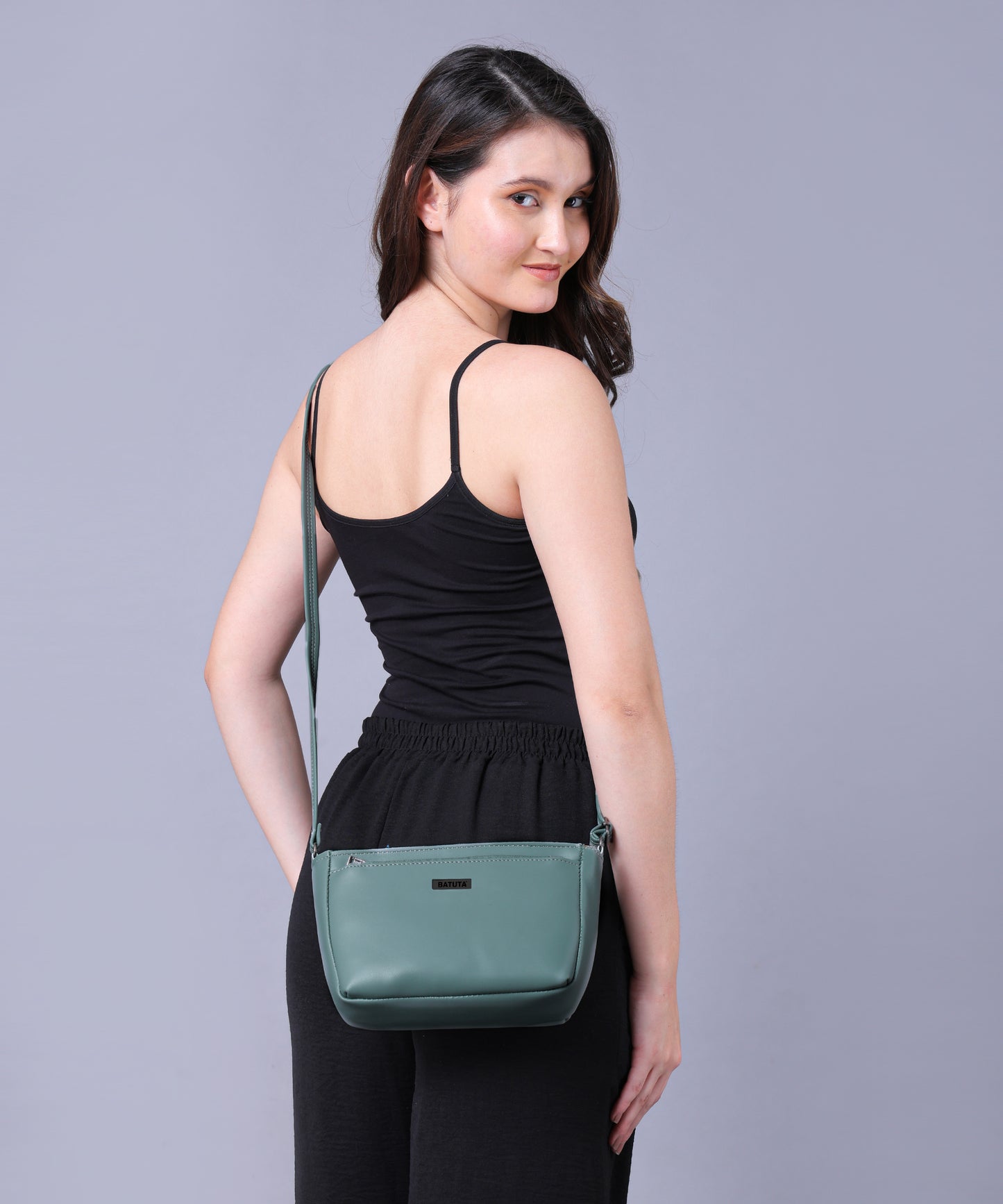 BATUTA Women's Girls Cross Body Sling Bag with Height Adjustable Belt