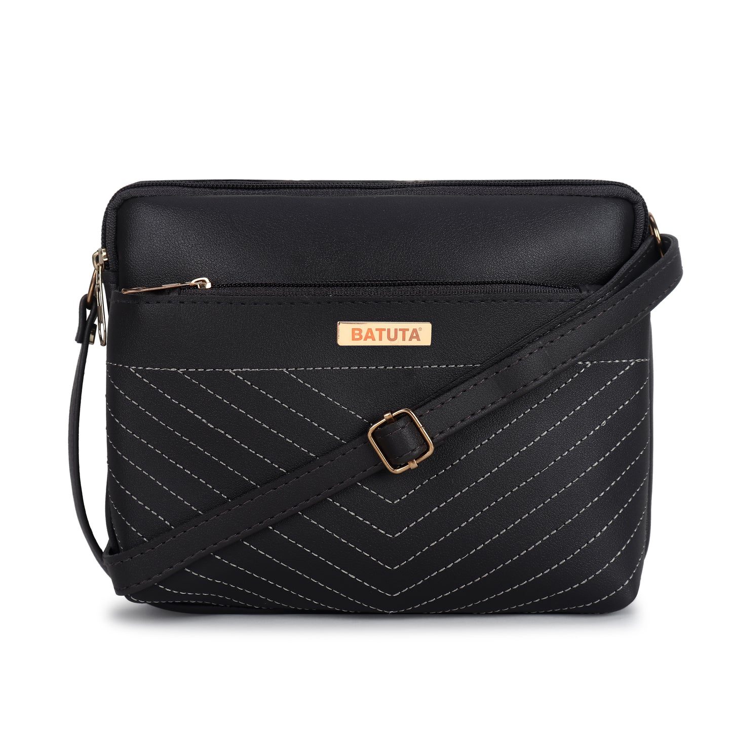 Women's Girls Quilted Cross Body Sling Bag with Height Adjustable Belt