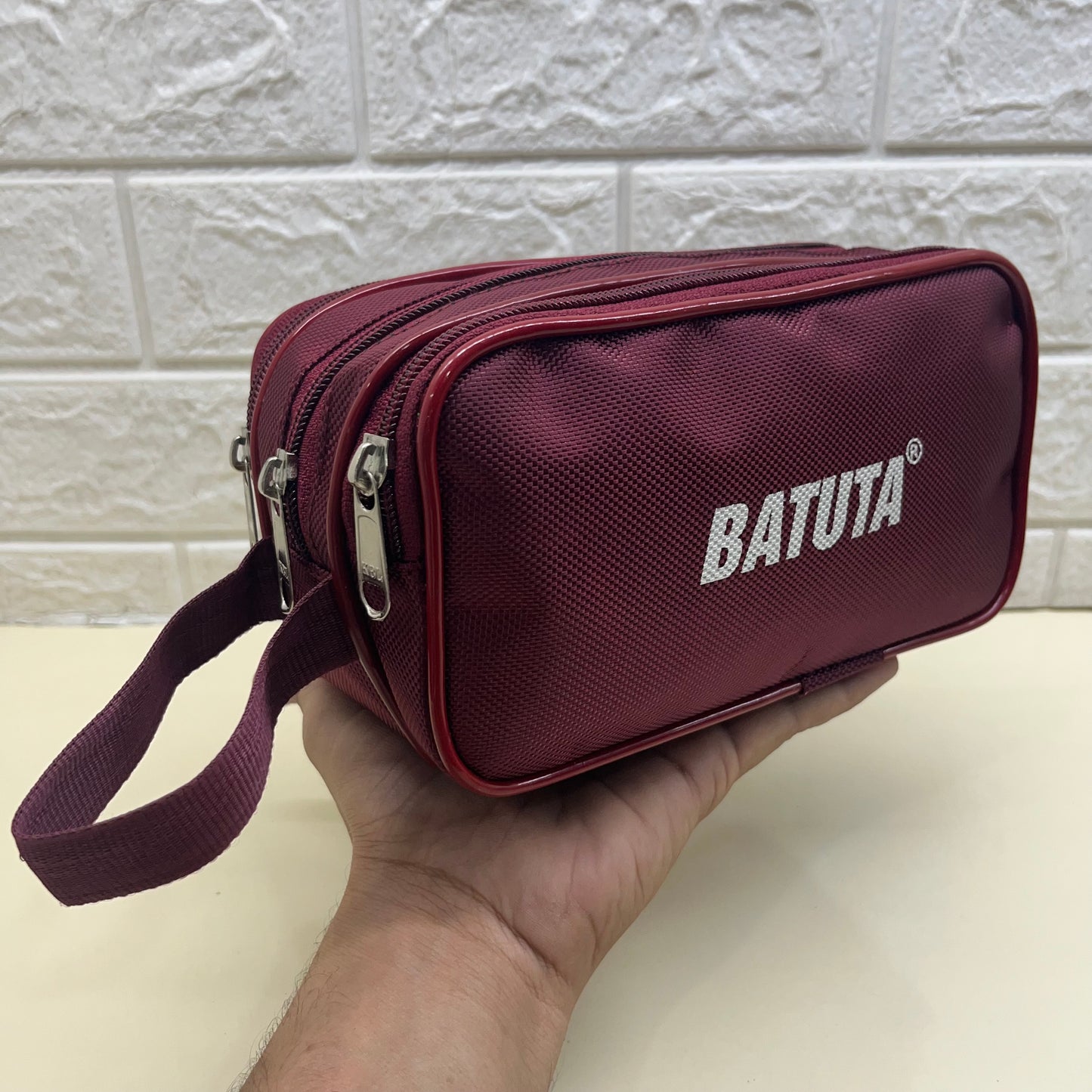 BATUTA HUB -Toiletry Bag for Men and Women Travel Pouch, Shaving Kit Bag for Home & Travel- 23 x 11x 10 cm, Zip Closer 2Main Compartment Ideal to Organize