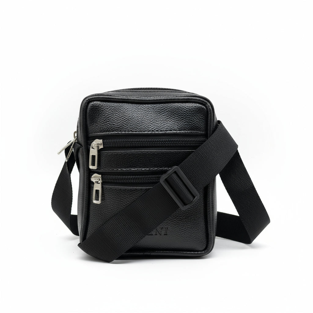 Men's and Women's Sling Bag | Crossbody Shoulder Bag for Travel & Office | Vegan Leather Bag with Adjustable Strap