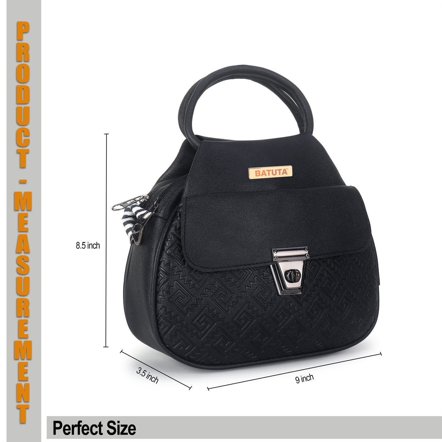 Women's Multi-Zipper Sling Bag, PU Leather Crossbody Purse,