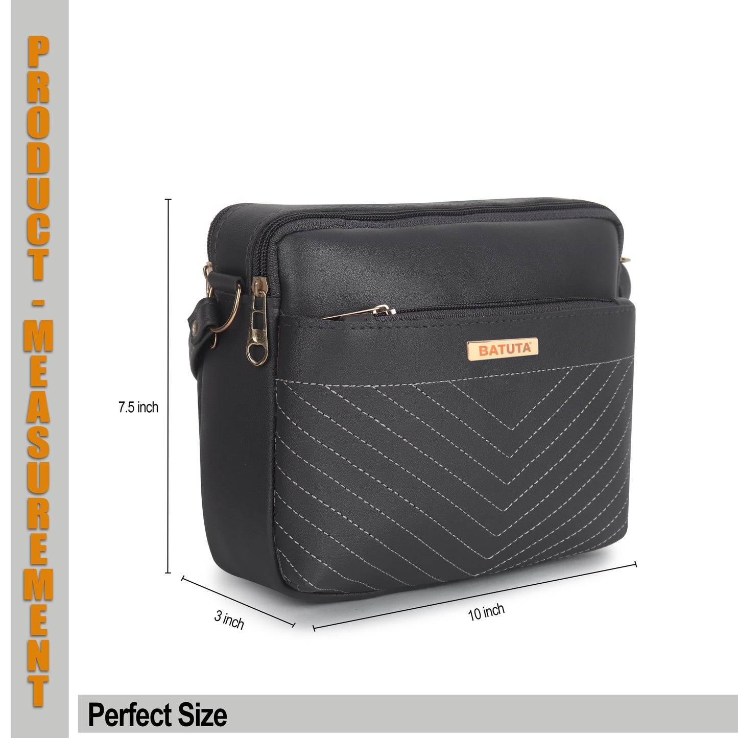 Women's Girls Quilted Cross Body Sling Bag with Height Adjustable Belt