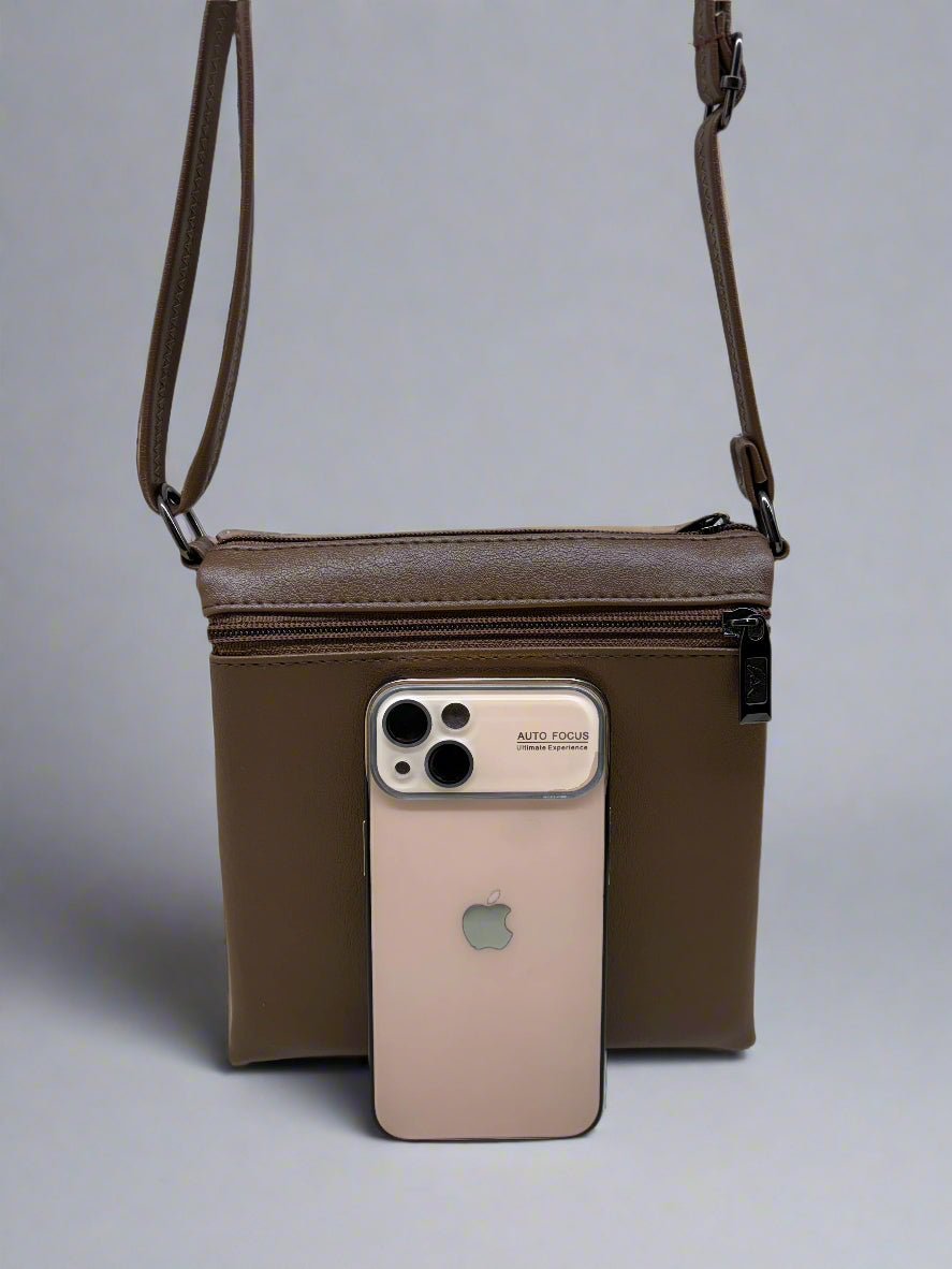 Multi pocket cross body bag for women