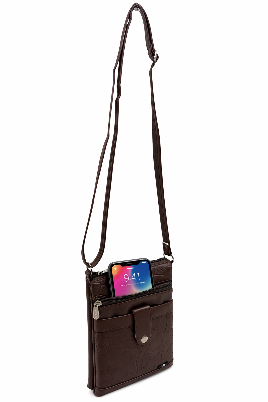 Women Crossbody Sling Bag | Premium PU Leather Small Side Bag for Girls & Ladies | Adjustable Strap | Multiple Zipper Pockets | Lightweight Daily Use Purse