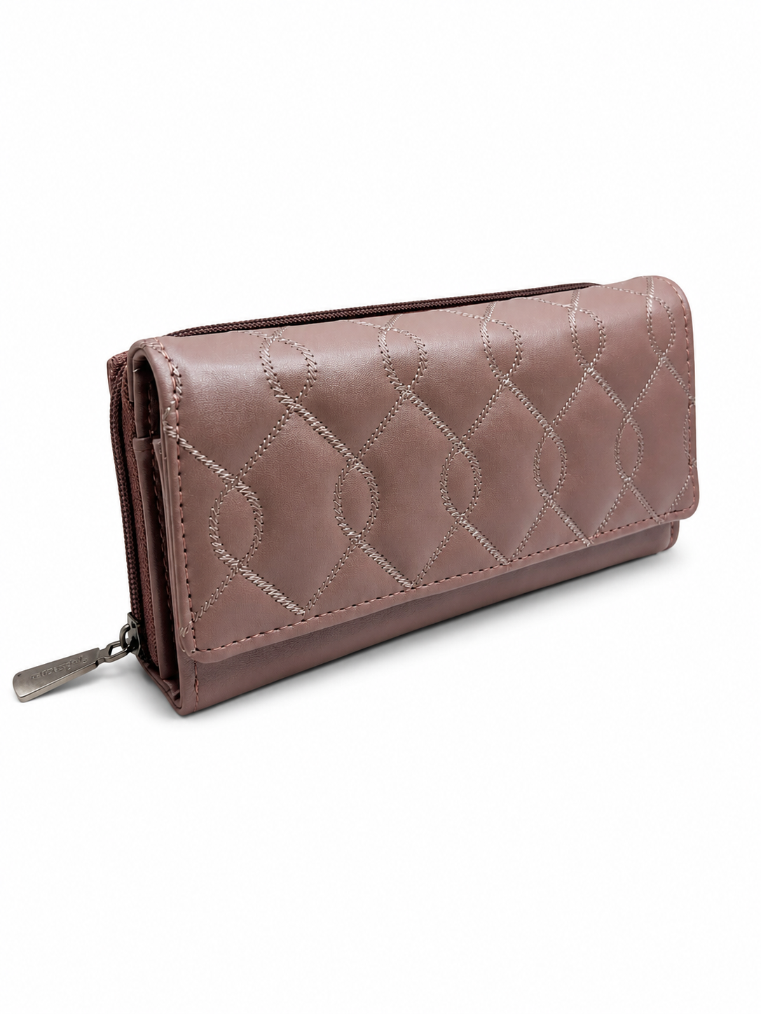 BATUTA Women’s Long Wallet | PU Leather Clutch Wallet for Women | 2 Zip | Multiple Card Slots | Cash & Mobile Holder