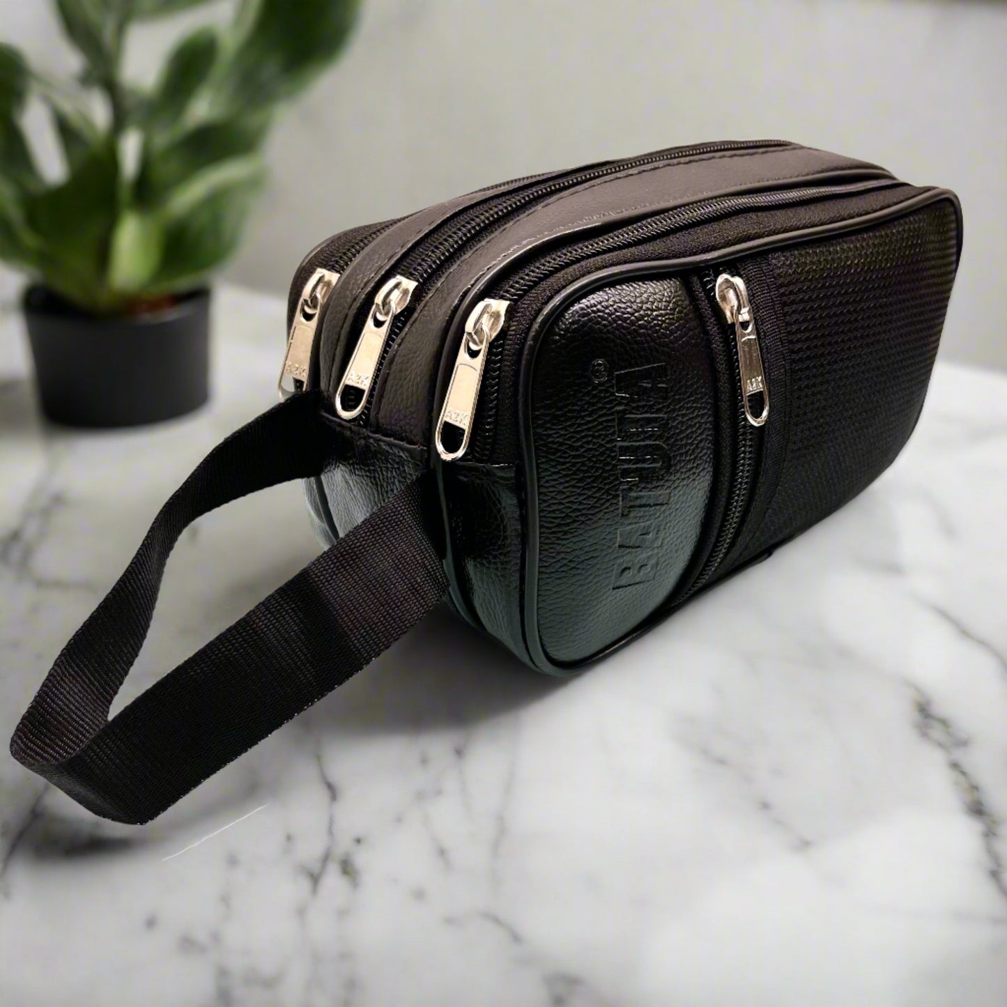 BATUTA Multi-Compartment Toiletry Bag for Men & Women, Travel Pouch for Toiletries Shaving Kit & Cosmetics, Pouch