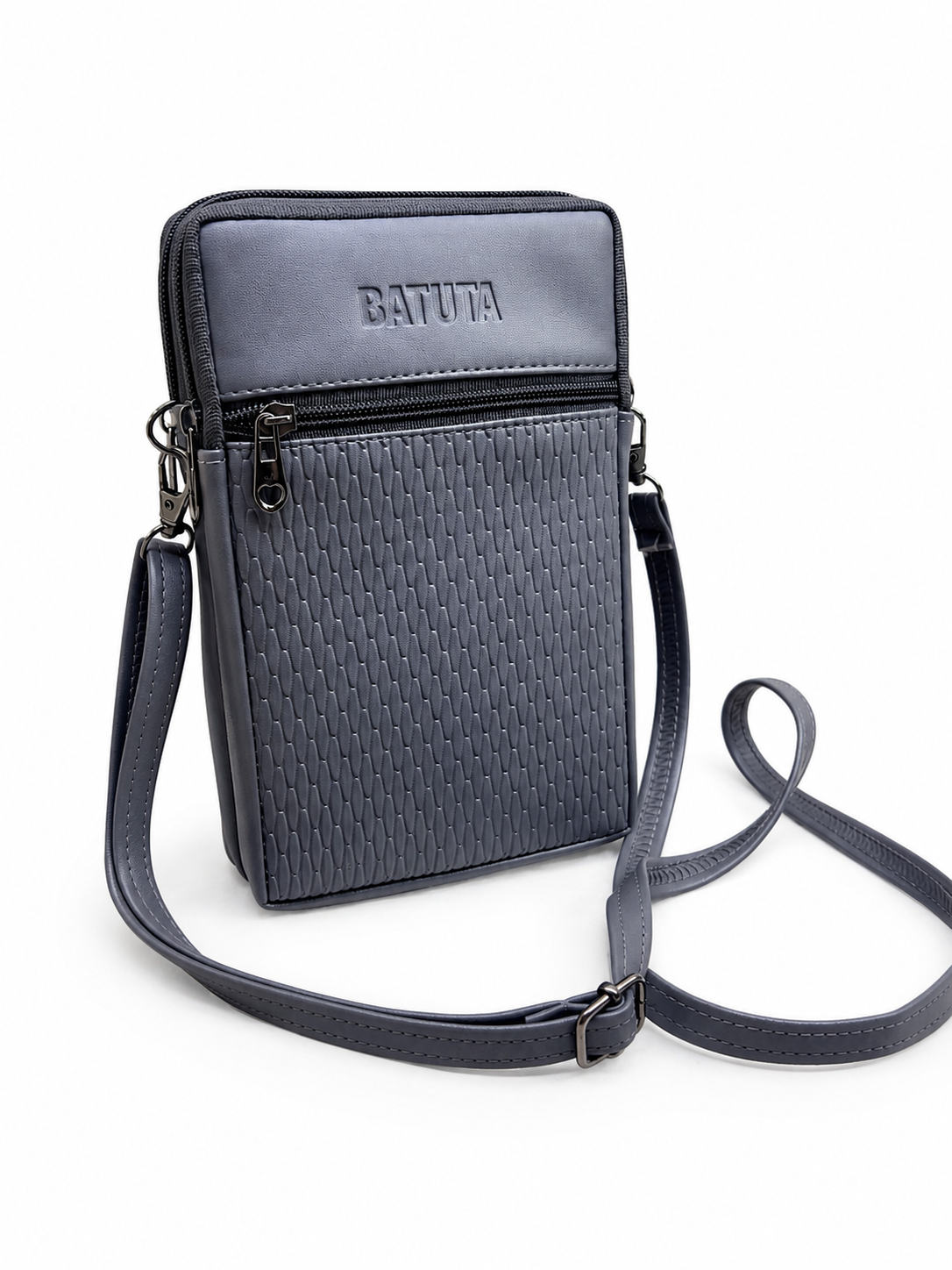 BATUTA HUB Women Crossbody Sling Bag | Premium PU Leather Small Size Bag for Girls & Ladies | Adjustable Strap | Multiple Zipper Pockets | Lightweight Daily Use Purse