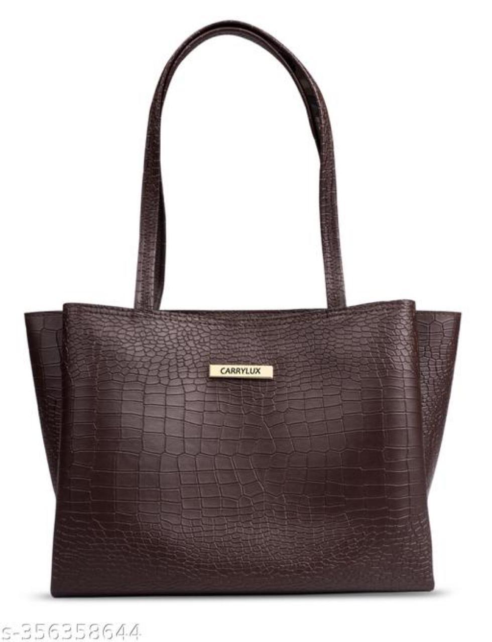 Carrylux Croco Pattern Large Capacity Tote Handbags Purses Shoulder Bag