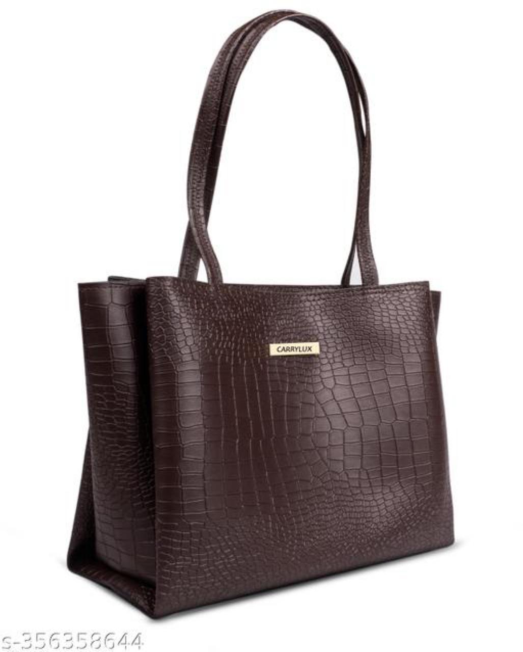 Carrylux Croco Pattern Large Capacity Tote Handbags Purses Shoulder Bag