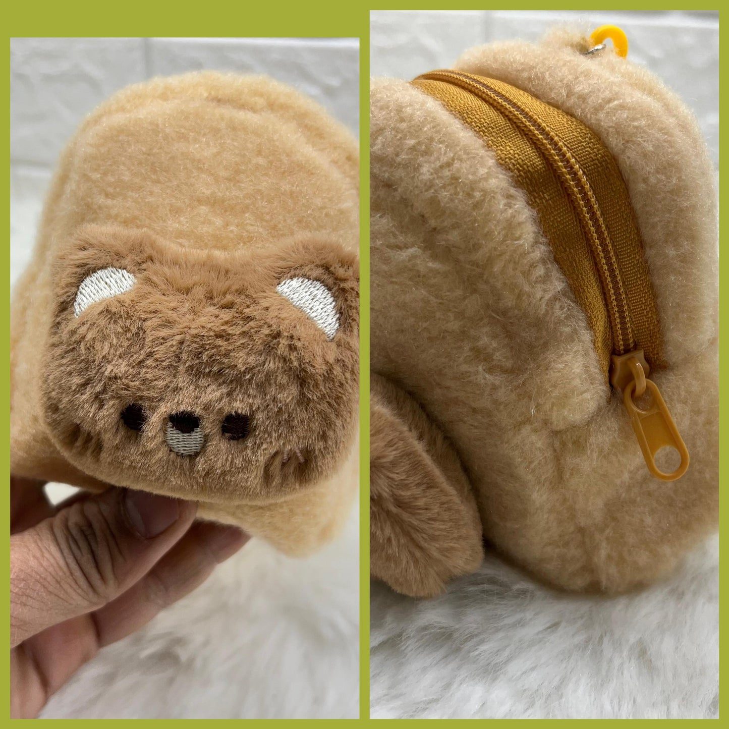 Girls Embroidery Zipper Mini Reversible Sequin Purse Keychain Pouch Bag (Multicolour, 10 x 7 x 5cm)