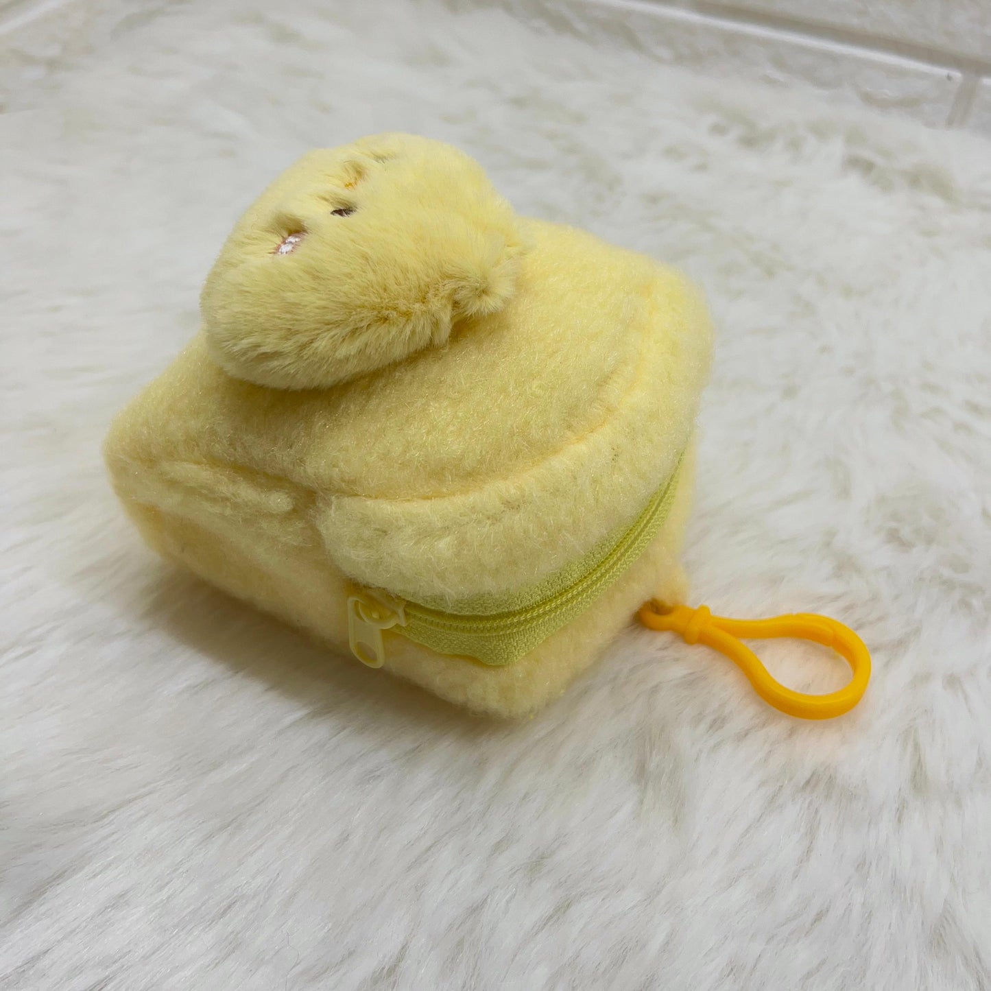 Girls Embroidery Zipper Mini Reversible Sequin Purse Keychain Pouch Bag (Multicolour, 10 x 7 x 5cm)