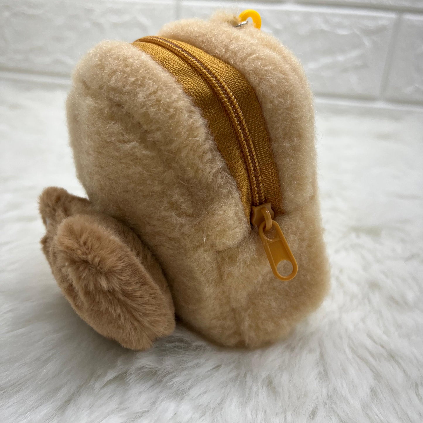 Girls Embroidery Zipper Mini Reversible Sequin Purse Keychain Pouch Bag (Multicolour, 10 x 7 x 5cm)