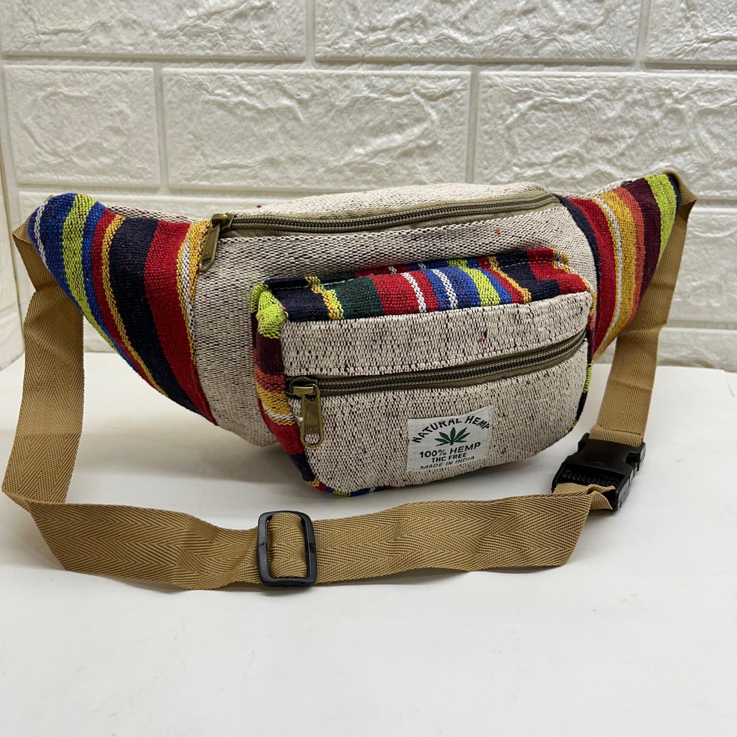 Latest Hamp Bag for Men and Women Made of Pure Hemp, Eco-Friendly Hemp Waist Bag