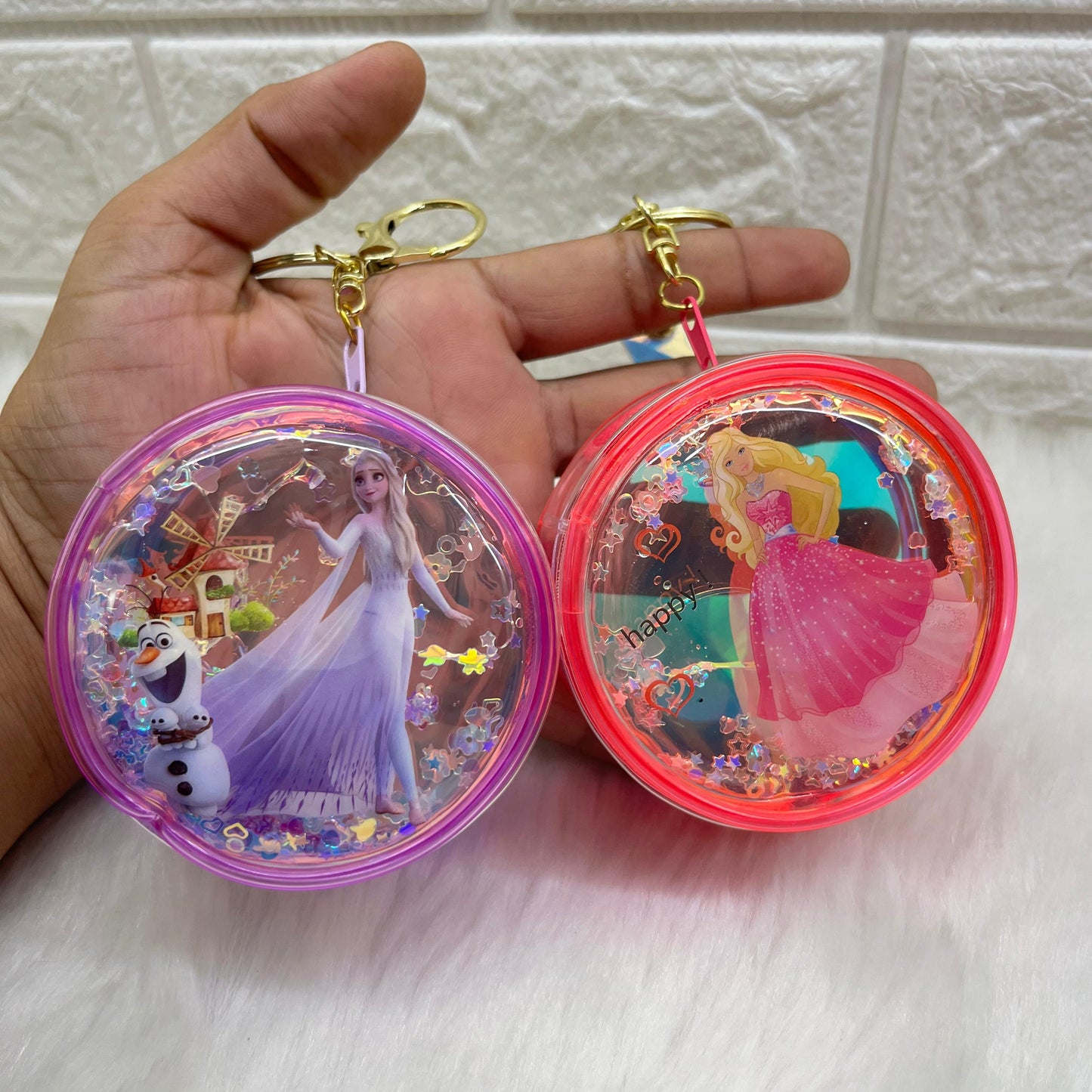 Girls Zipper Mini Purse Keychain Pouch Bag