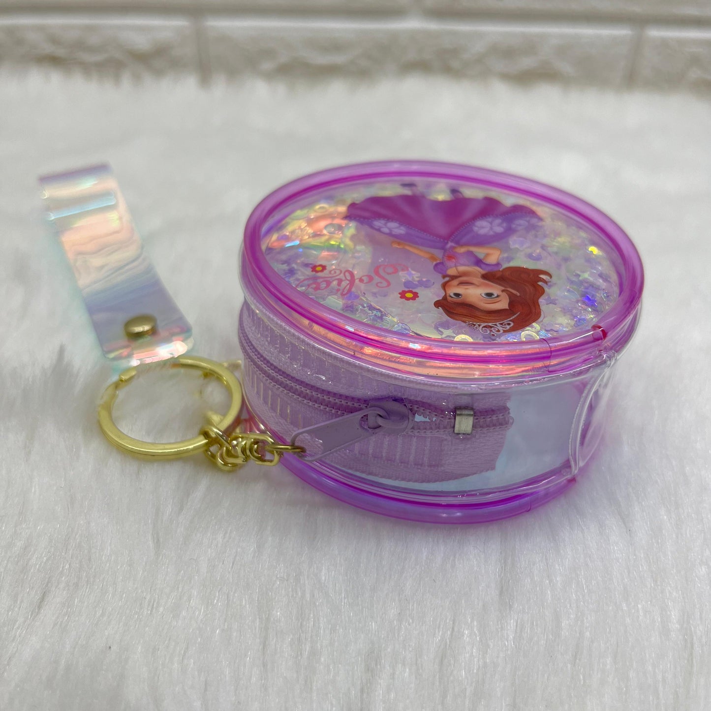 Girls Zipper Mini Purse Keychain Pouch Bag