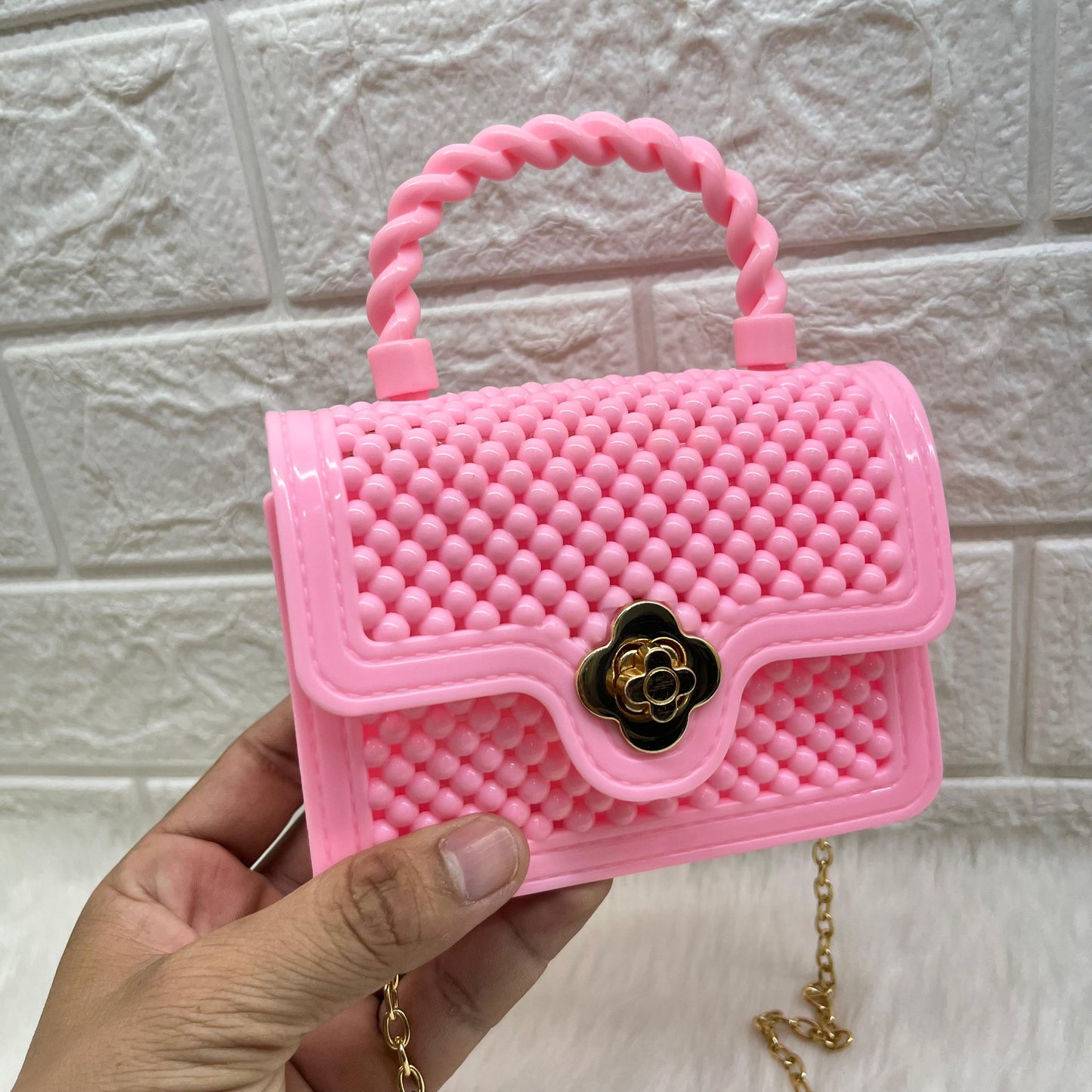 Mini Sling Bag for Girls and Kids Stylish Sling Bag Pearl Design Purse