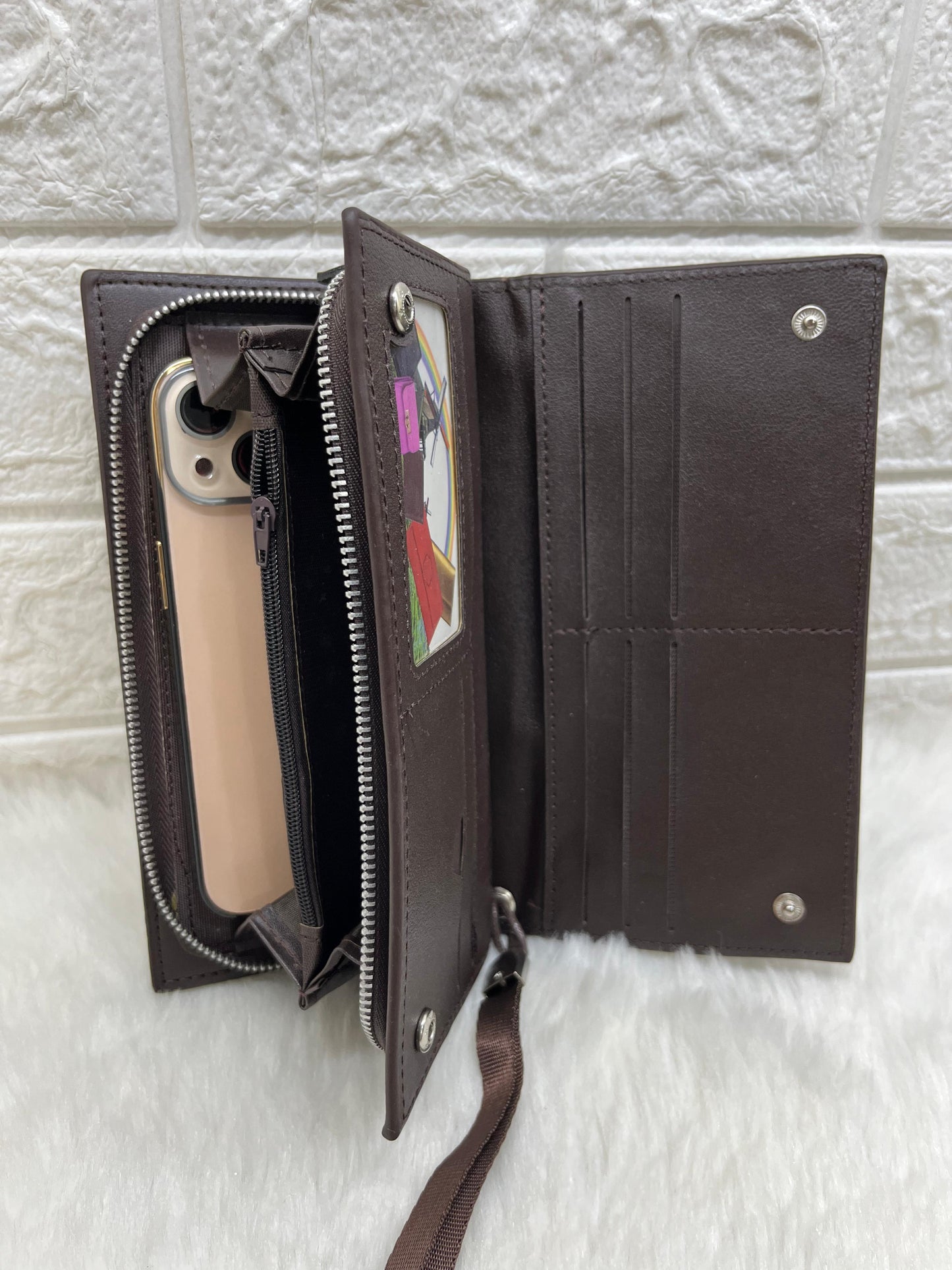 Women's Pu Leather Tri-fold Fashion Card Coin Holder Long Wallet