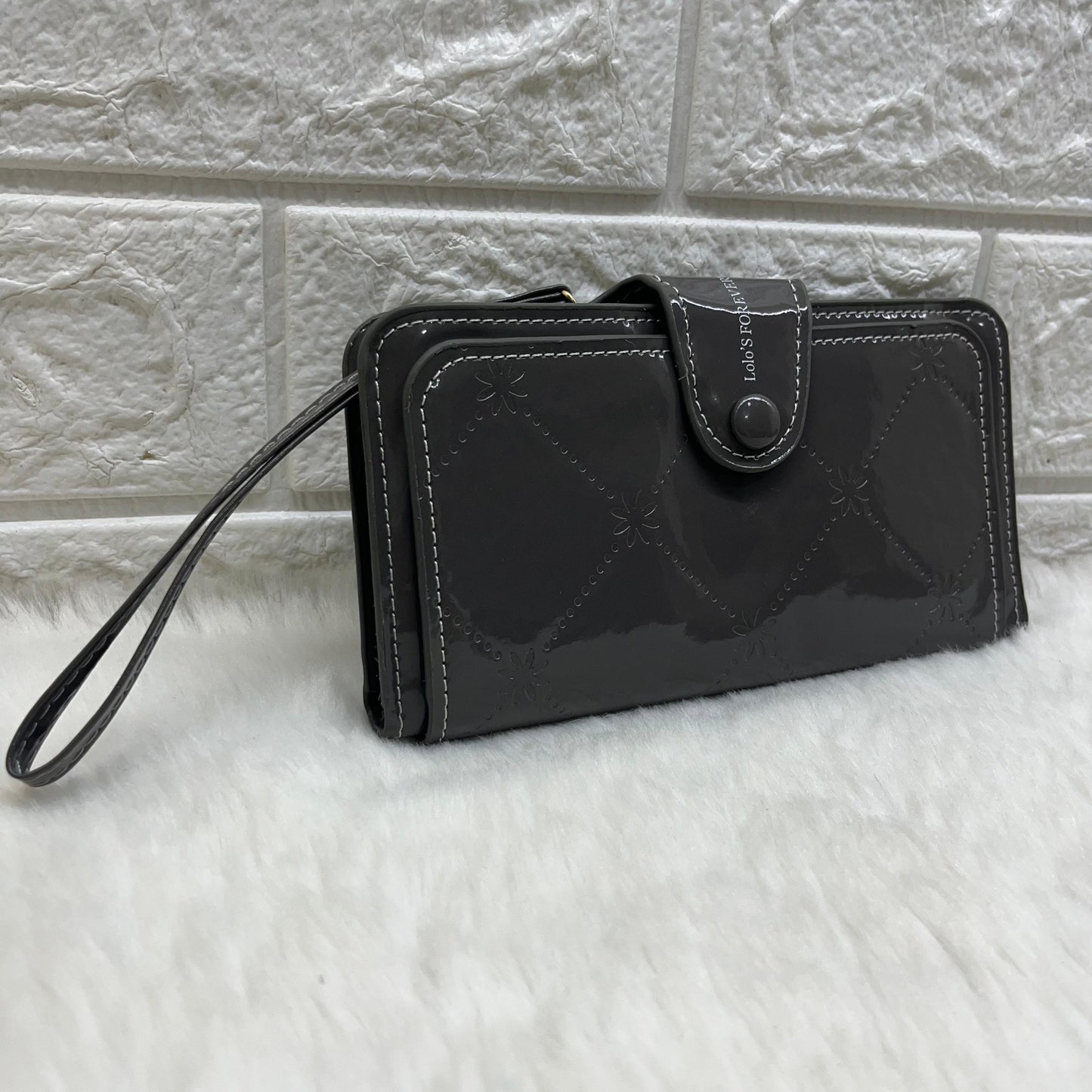 Women's Vegan Leather Tri-fold Fashion Card Coin Holder Long Wallet