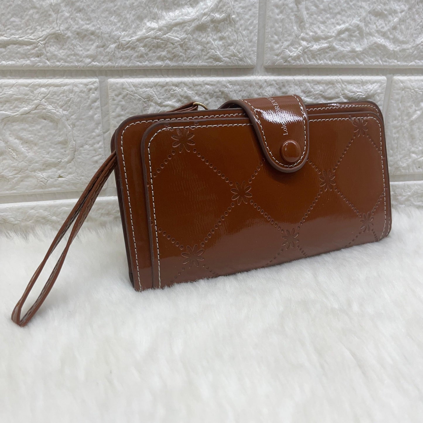 Women's Vegan Leather Tri-fold Fashion Card Coin Holder Long Wallet