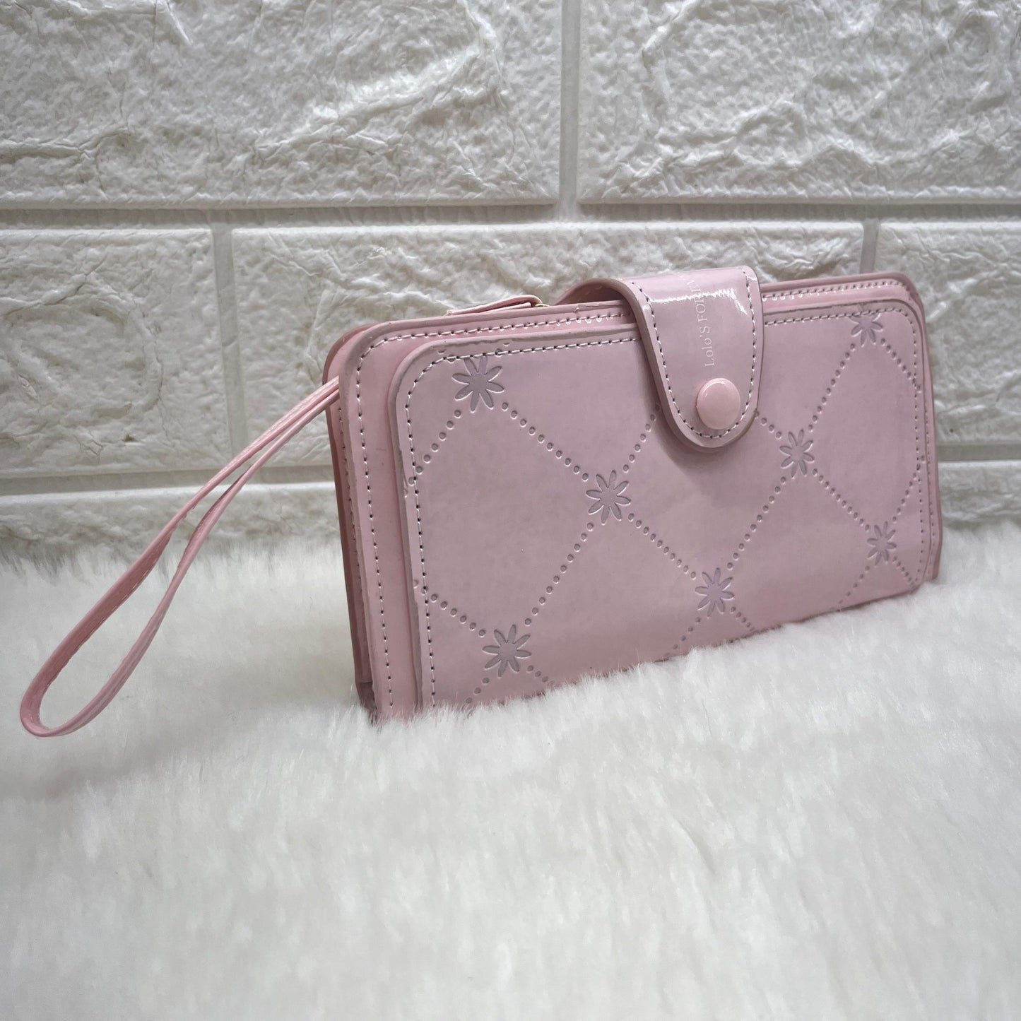 Women's Vegan Leather Tri-fold Fashion Card Coin Holder Long Wallet