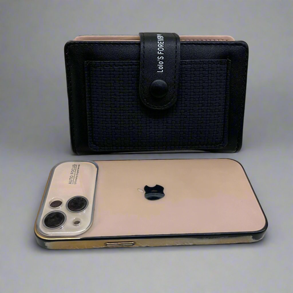 Girls Wallet 2-fold PU Leather Wallet for Women Card Bag Large Capacity