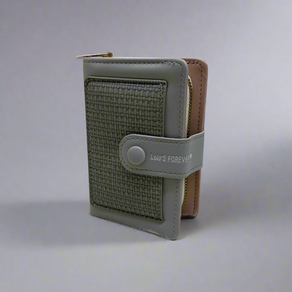 Girls Wallet 2-fold PU Leather Wallet for Women Card Bag Large Capacity