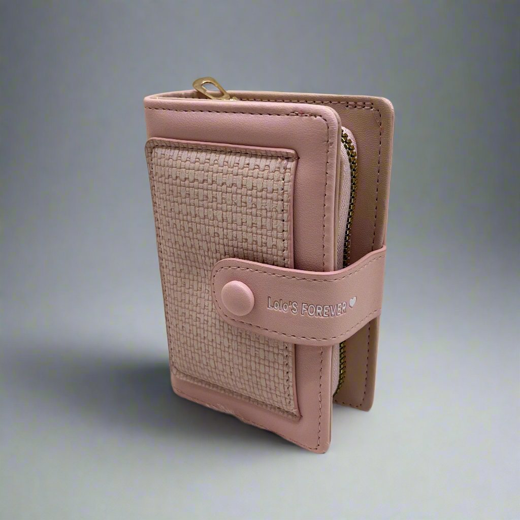 Girls Wallet 2-fold PU Leather Wallet for Women Card Bag Large Capacity