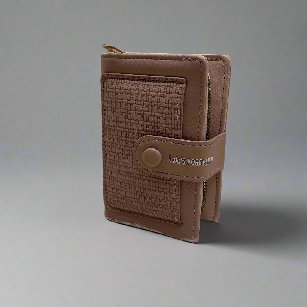 Girls Wallet 2-fold PU Leather Wallet for Women Card Bag Large Capacity