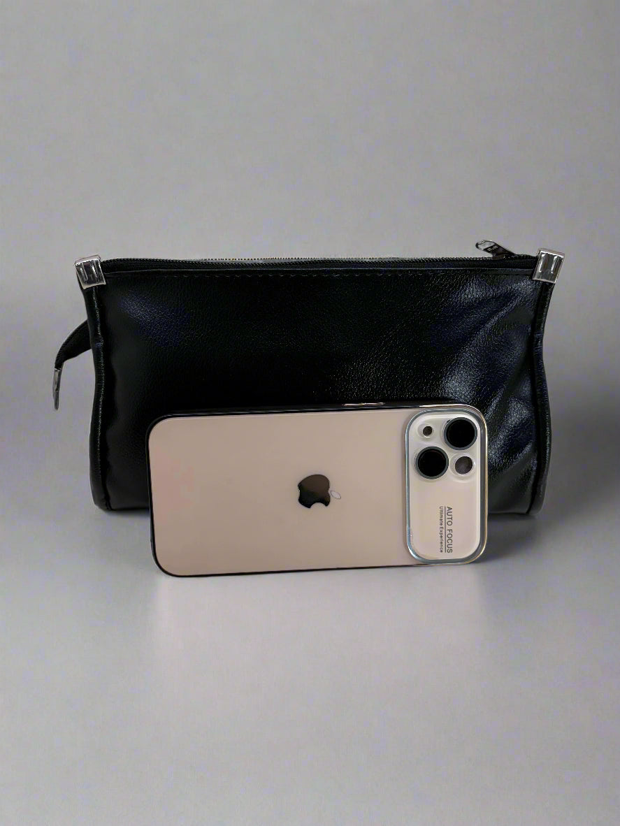 Multiple Pocket Artificial Leather Clutch for Women