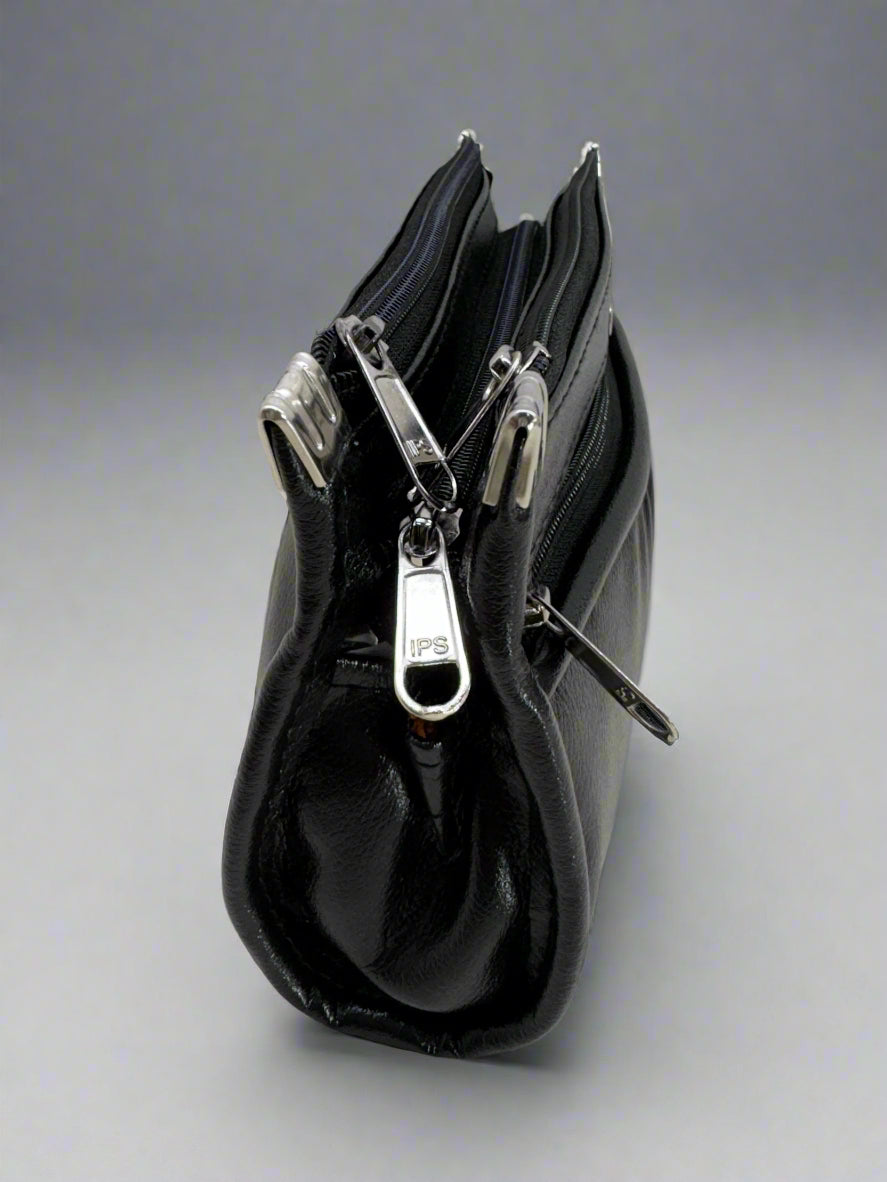 Multiple Pocket Artificial Leather Clutch for Women