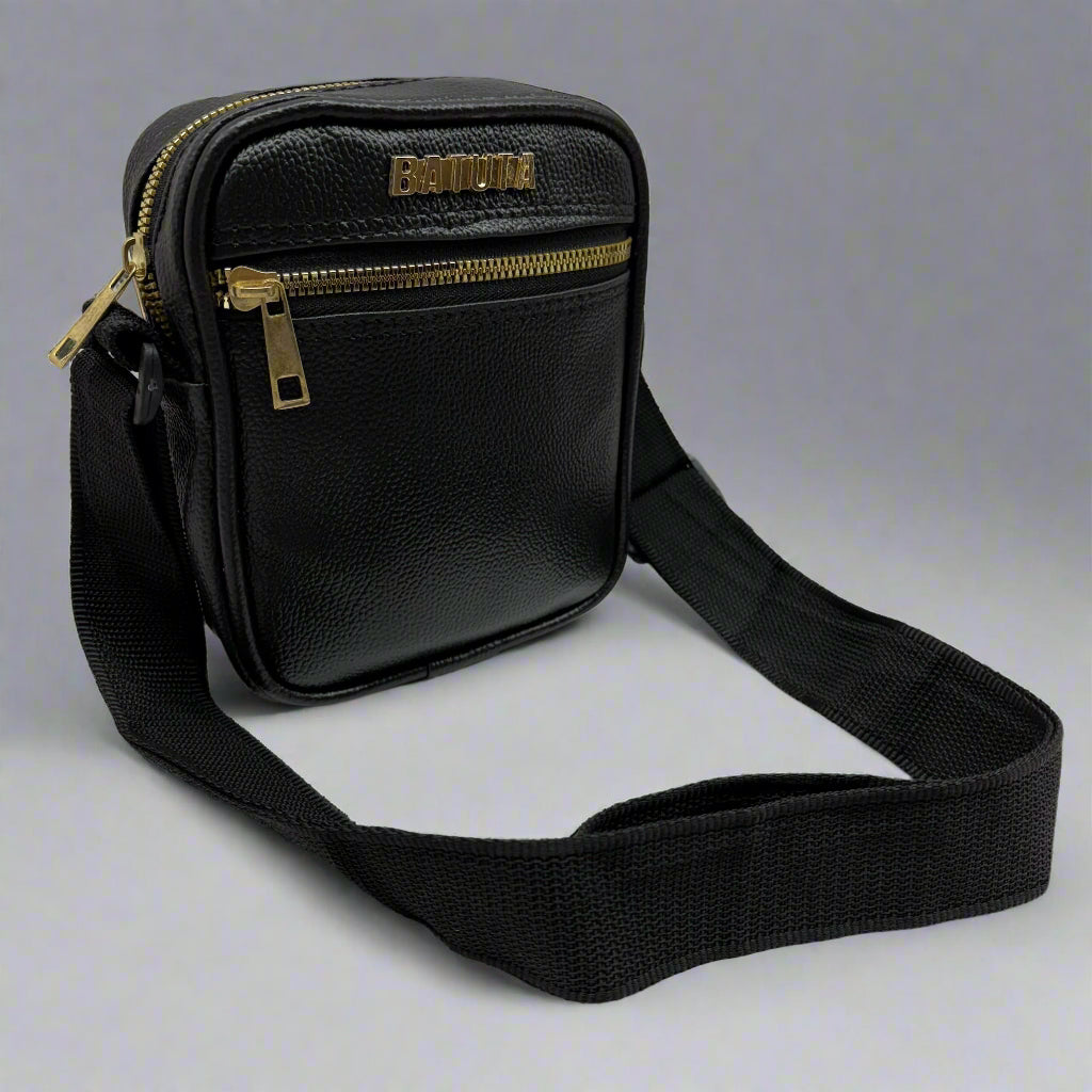 Men's and Women's Genuine Leather Sling Bag | Crossbody Shoulder Bag for Travel & Office | Vegan Leather Bag with Adjustable Strap & Spacious Design