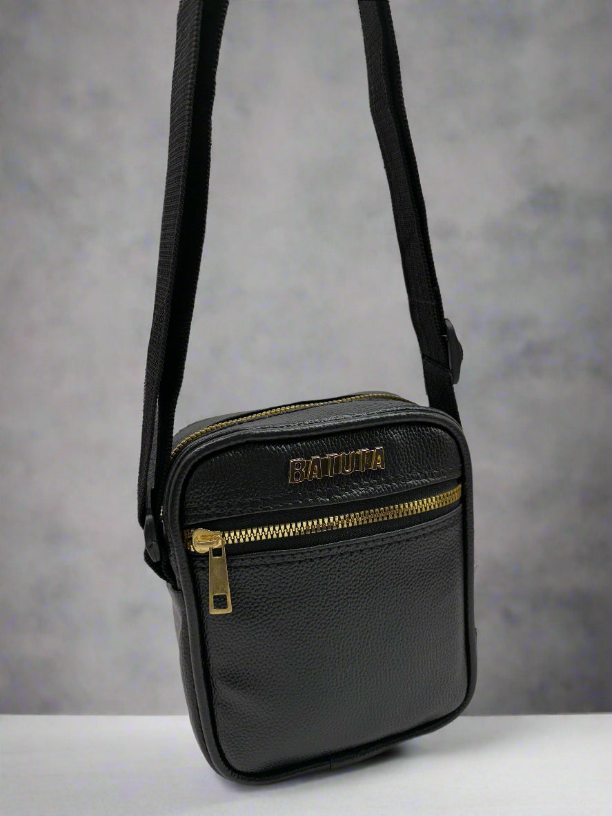 Men's and Women's Genuine Leather Sling Bag | Crossbody Shoulder Bag for Travel & Office | Vegan Leather Bag with Adjustable Strap & Spacious Design