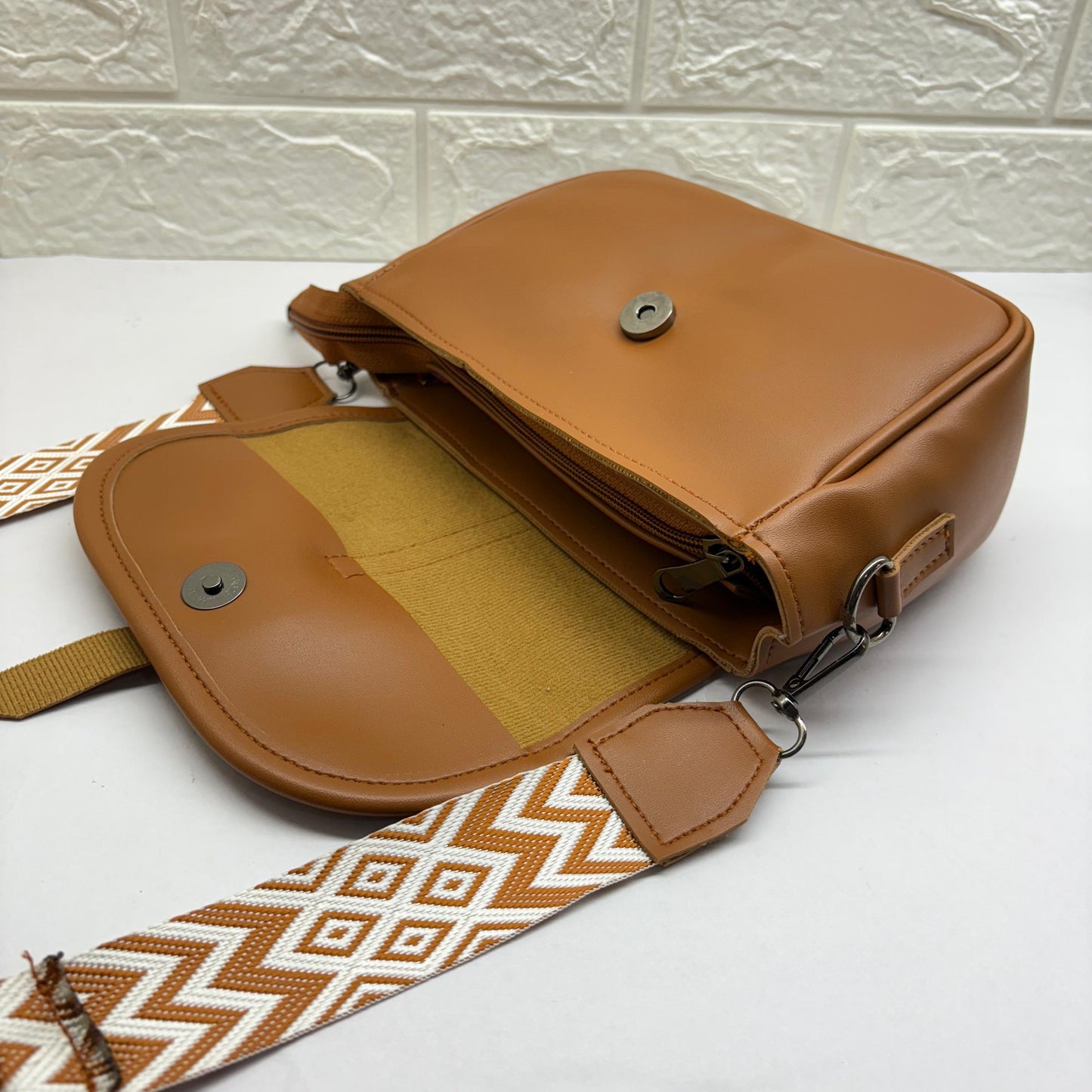 BATUTA Women's Girls Cross Body Sling Bag with Printed Belt