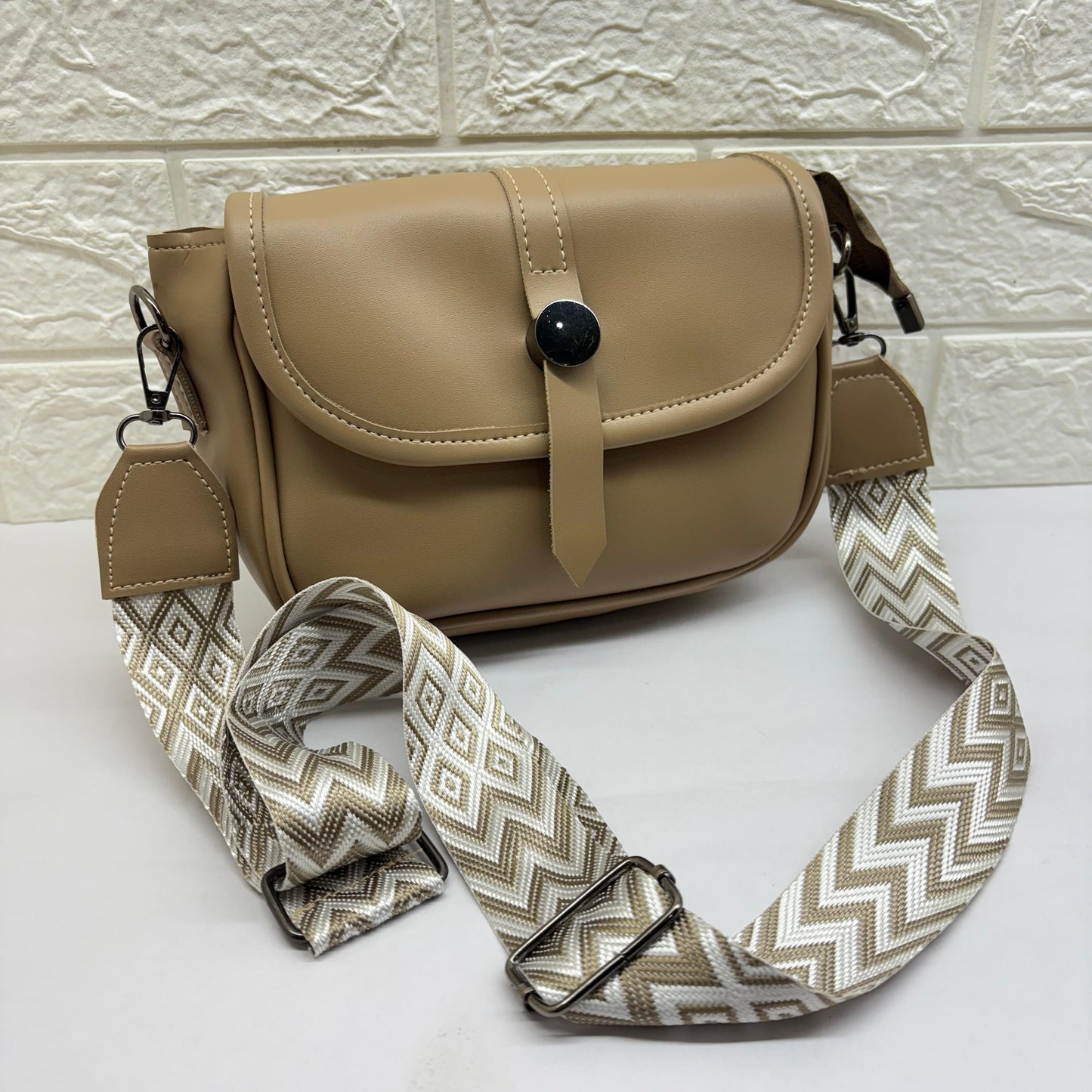 BATUTA Women's Girls Cross Body Sling Bag with Printed Belt