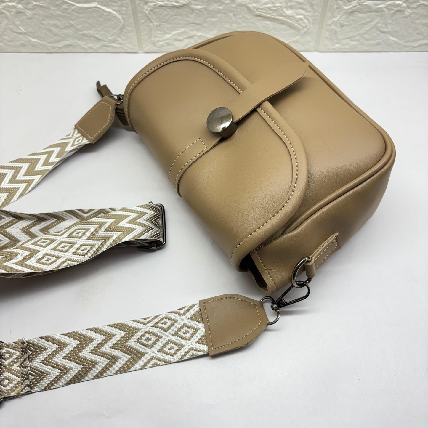 BATUTA Women's Girls Cross Body Sling Bag with Printed Belt
