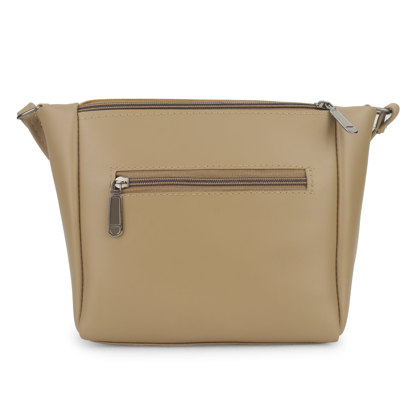 BATUTA Women's Multi-Zipper Sling Bag, PU Leather Crossbody Purse,