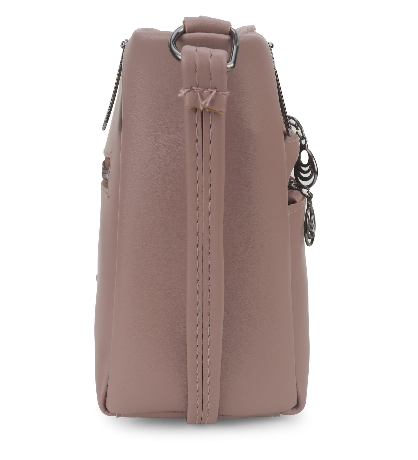 BATUTA Women's Multi-Zipper Sling Bag, PU Leather Crossbody Purse,