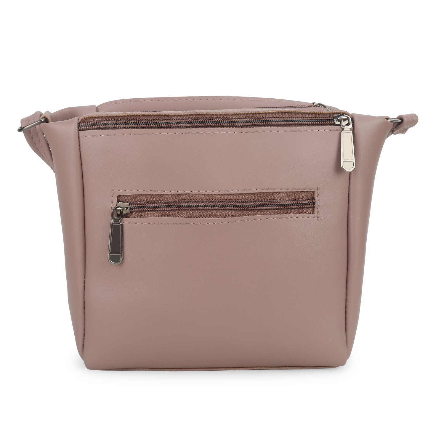 BATUTA Women's Multi-Zipper Sling Bag, PU Leather Crossbody Purse,