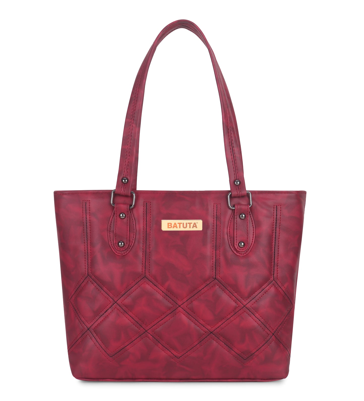 BATUTA Large Hobo Shoulder Bag, Multi-Compartment Ladies Handbag, Office and College Tote,