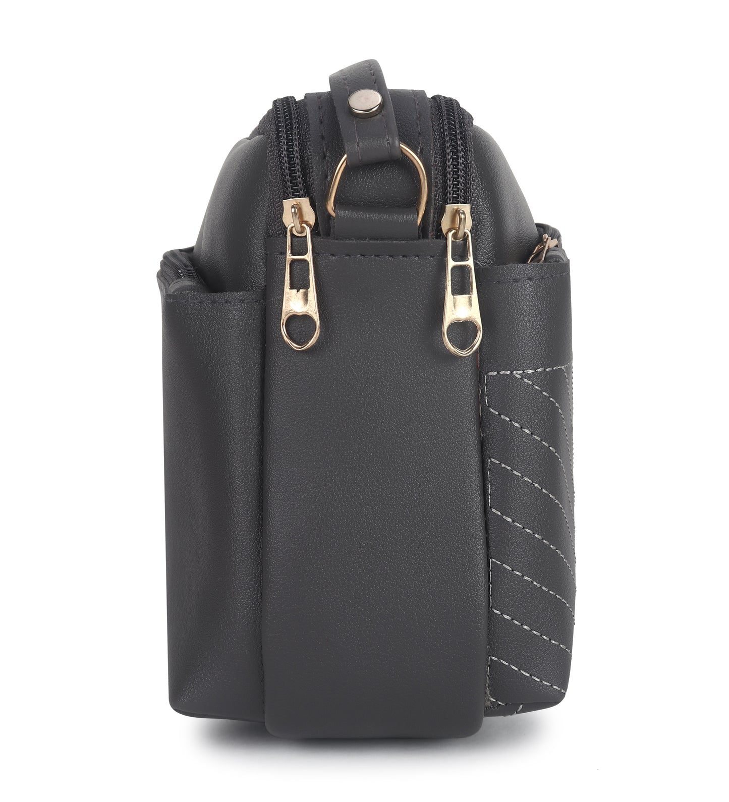 Women's Girls Quilted Cross Body Sling Bag with Height Adjustable Belt