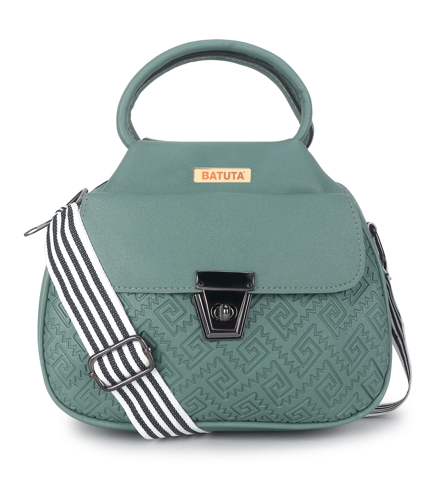 Women's Multi-Zipper Sling Bag, PU Leather Crossbody Purse,