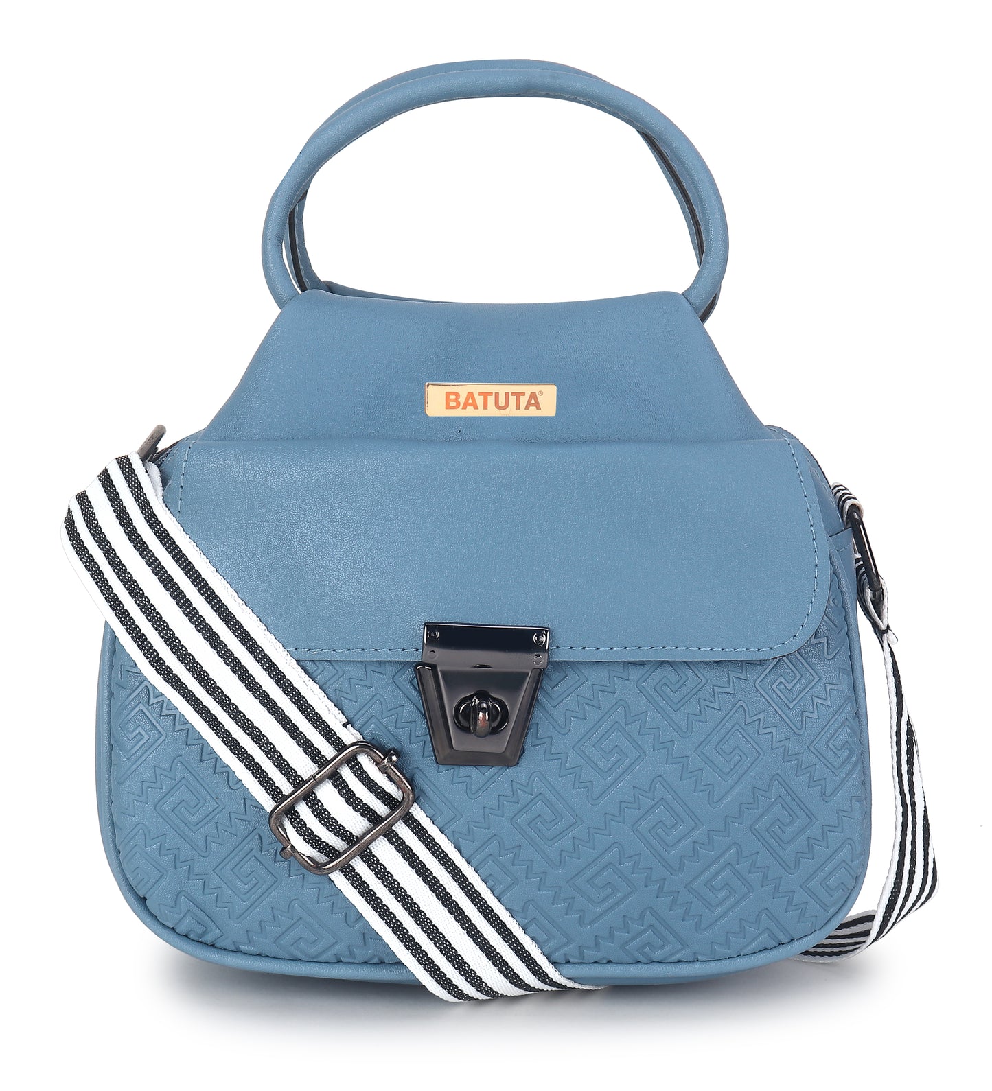 Women's Multi-Zipper Sling Bag, PU Leather Crossbody Purse,