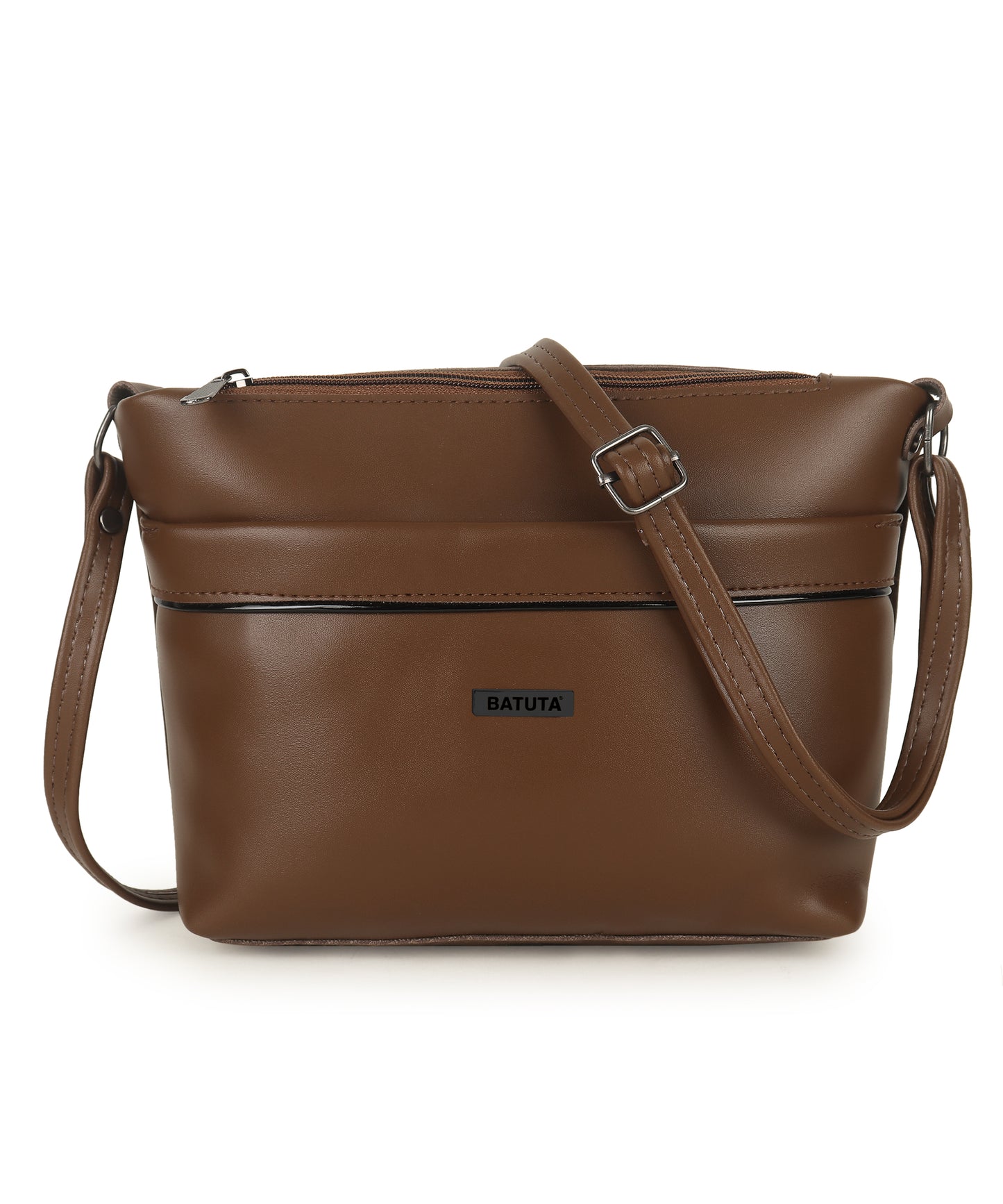 BATUTA Women's Crossbody Sling Bag, Leather, Casual Shoulder Purse