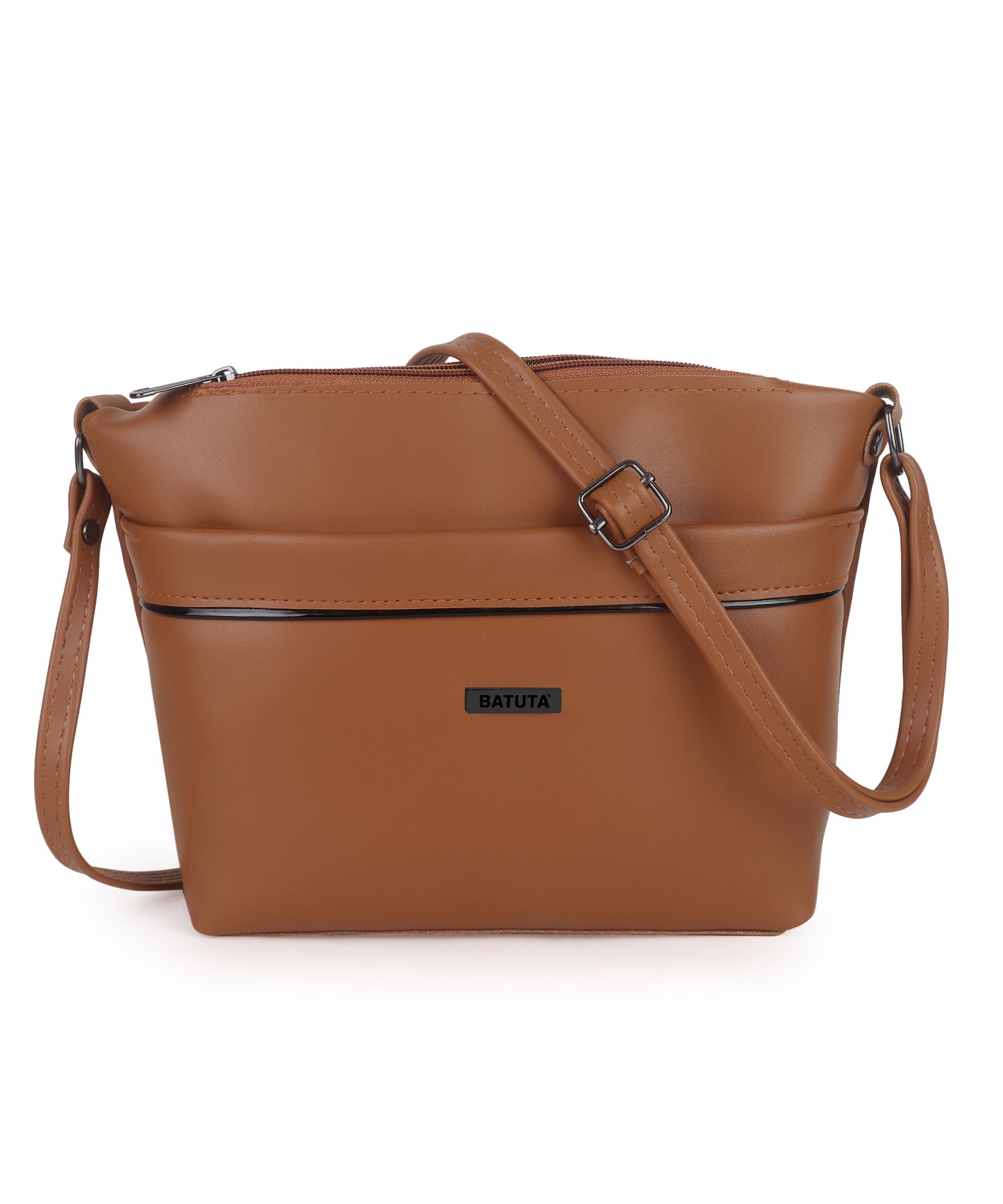 BATUTA Women's Crossbody Sling Bag, Leather, Casual Shoulder Purse