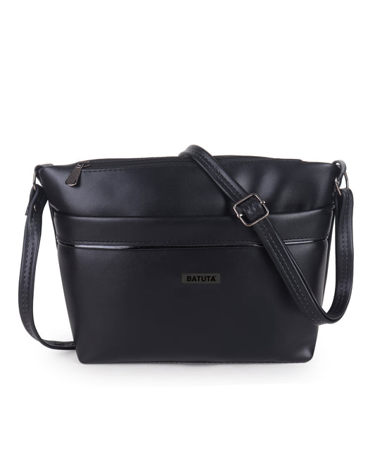 BATUTA Women's Crossbody Sling Bag, Leather, Casual Shoulder Purse