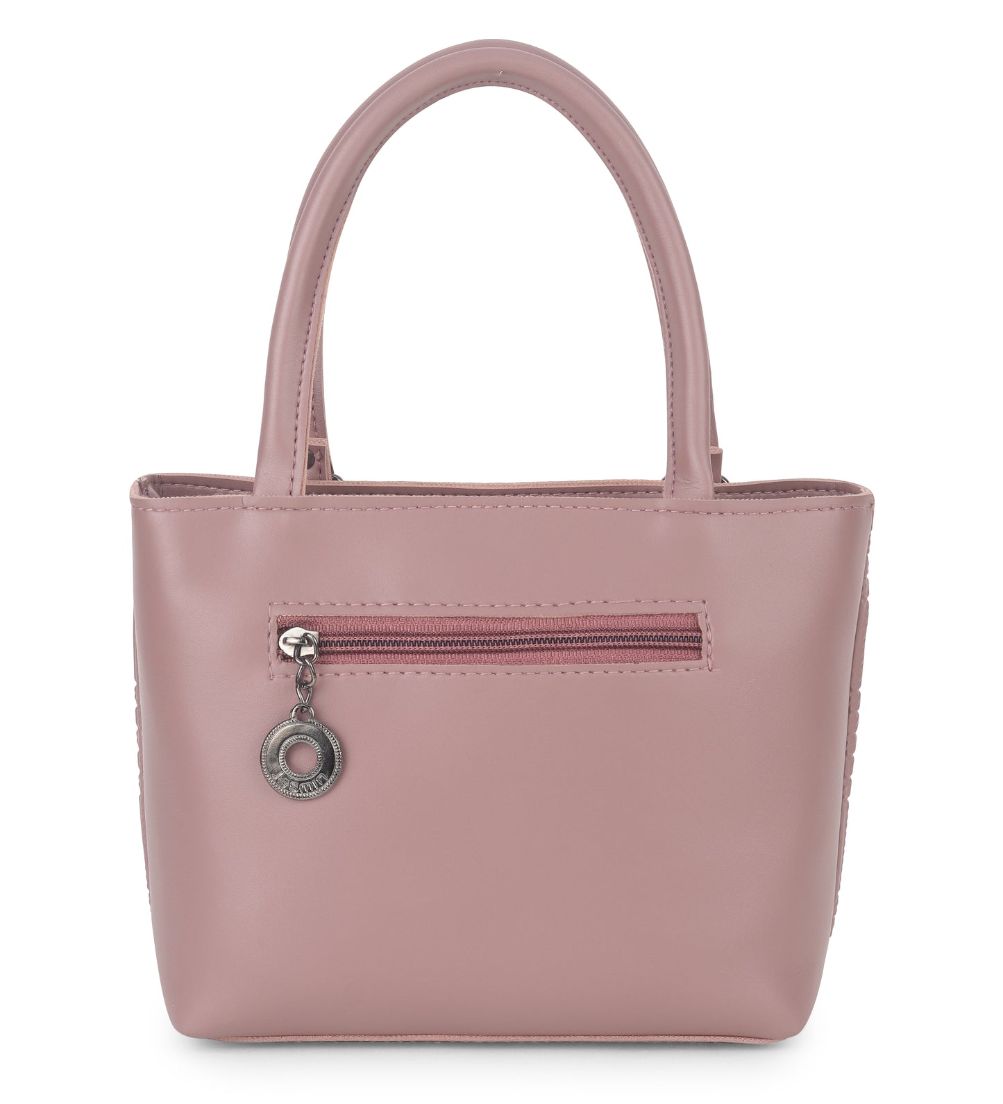 BATUTA - Women's Quilted Tote Small Handbag,  Leather, Plaid Pattern Design with Metal Accents