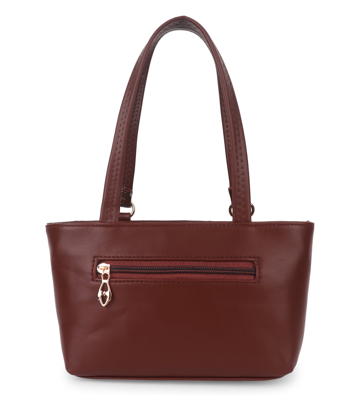 BATUTA - Women's Quilted Tote Small Handbag,  Leather, Plaid Pattern Design with Metal Accents