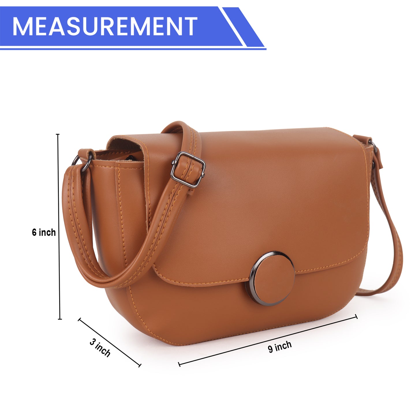 BATUTA Women's Girls Cross Body Sling Bag with Height Adjustable Belt